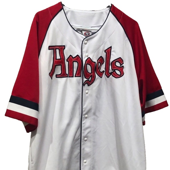 Men's Genuine Merchandise By True Fan MLB Angels Button Front Baseball Jersey L - Picture 3 of 9